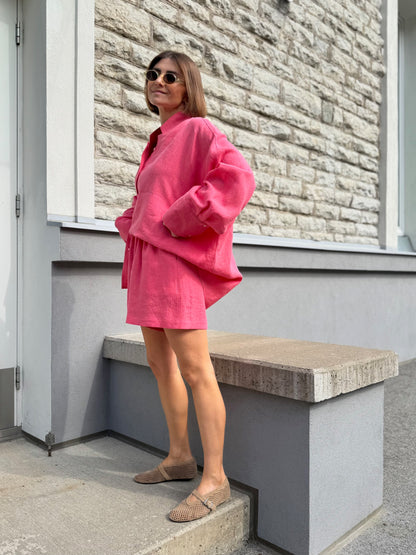 harajuku linen shirt