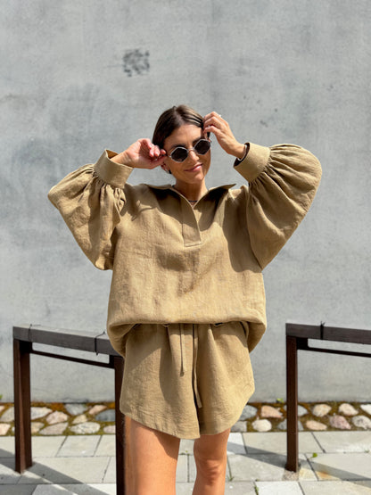 harajuku linen shorts