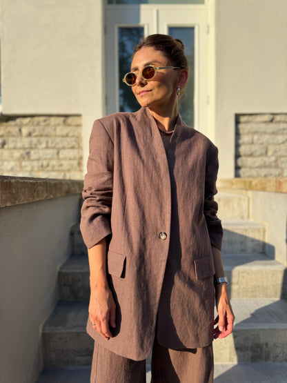 malaga linen blazer