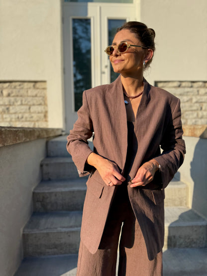 malaga linen blazer
