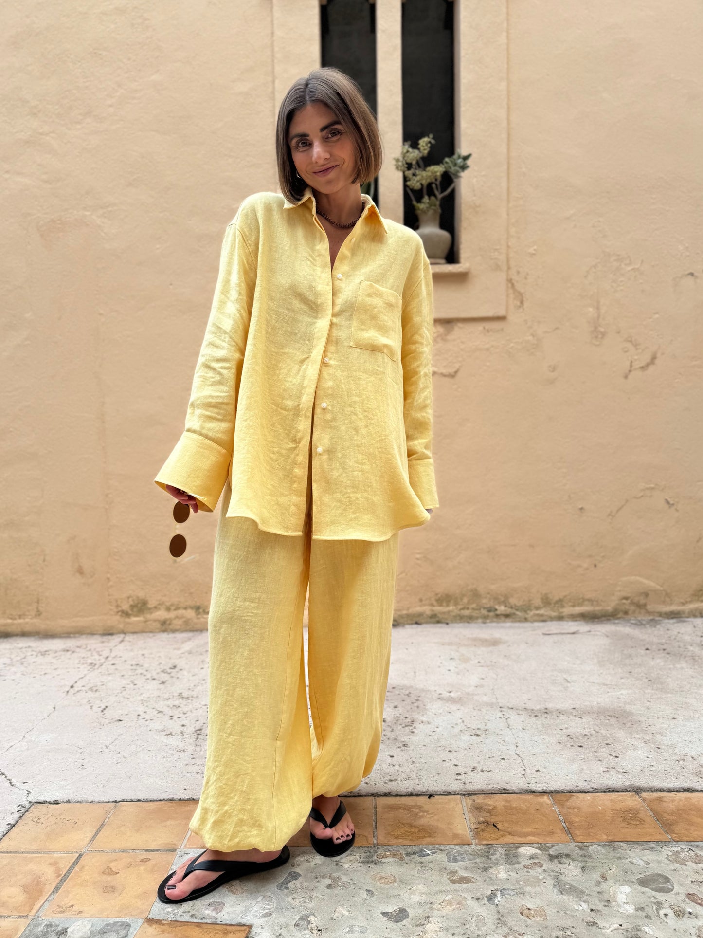 pamplona linen trousers