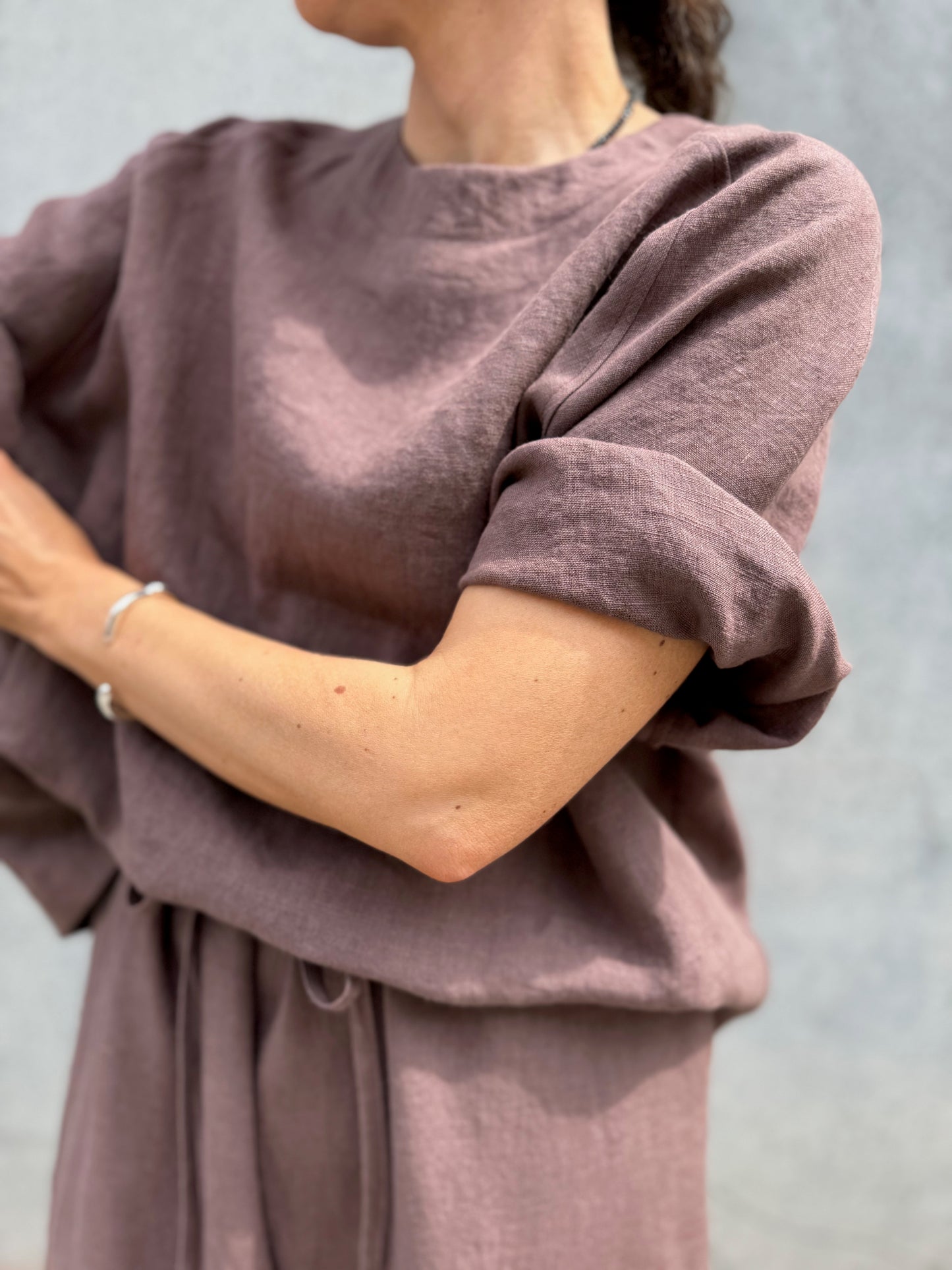 porto linen blouse