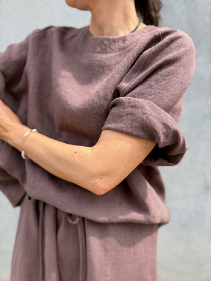 porto linen blouse