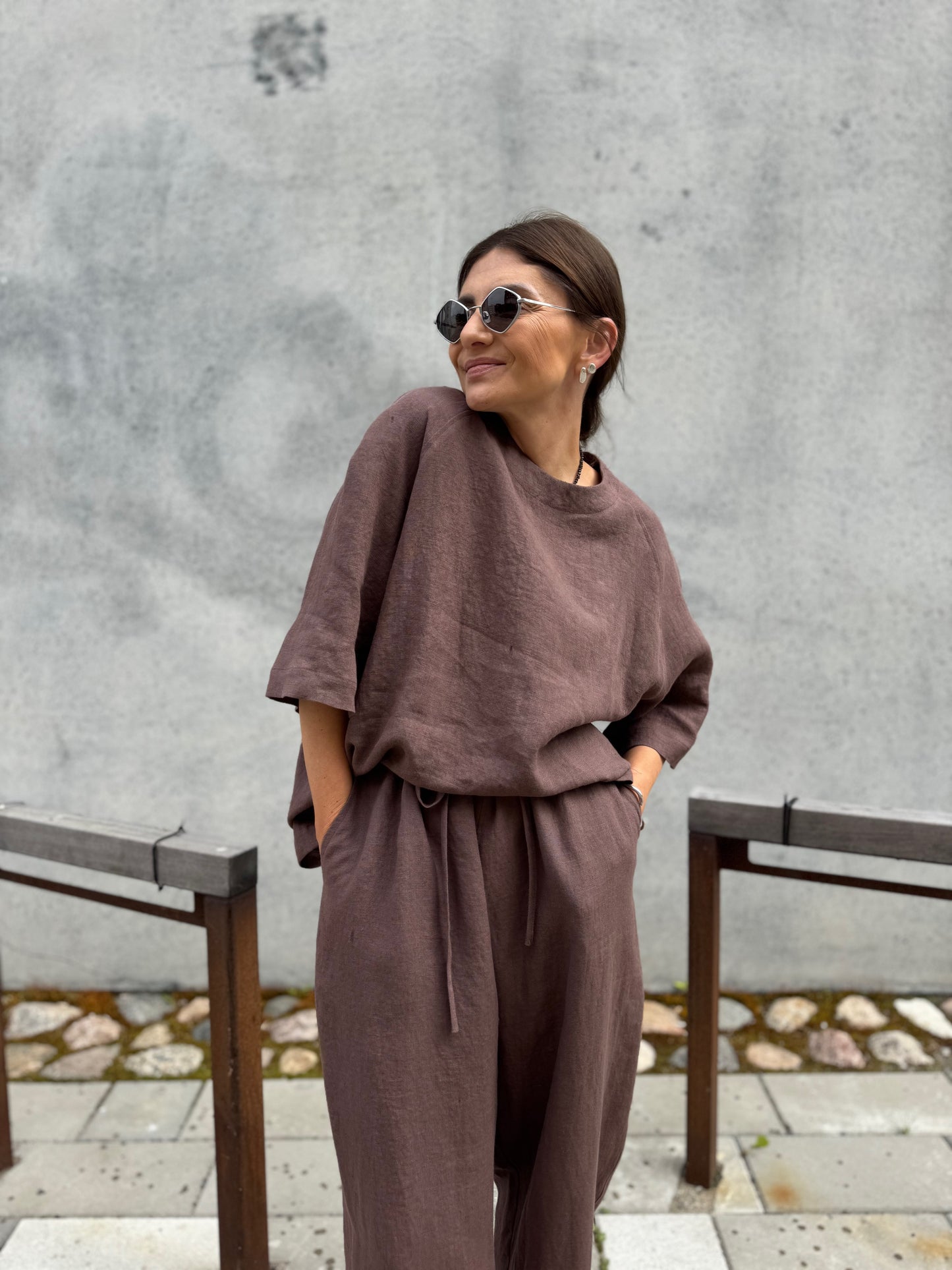 porto linen blouse
