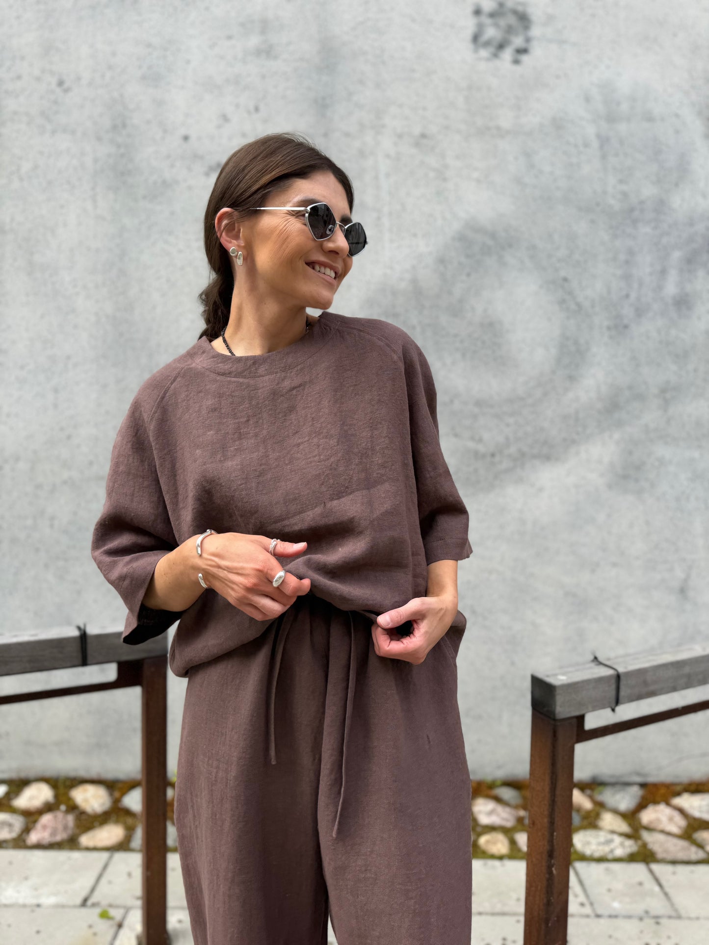 porto linen blouse