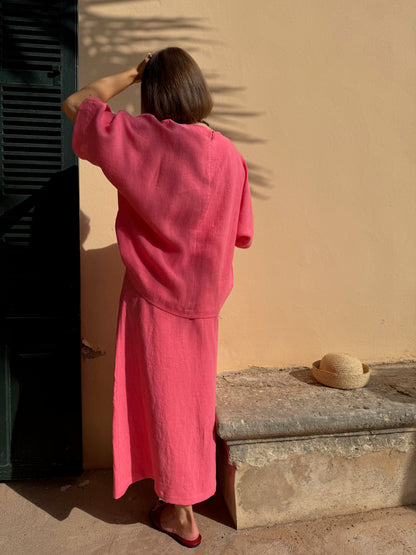 porto linen blouse