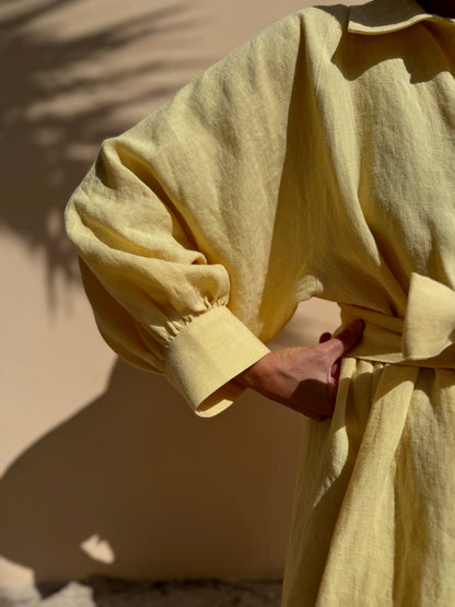 rome linen dress