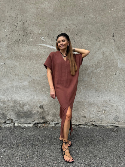 saint-tropez linen dress