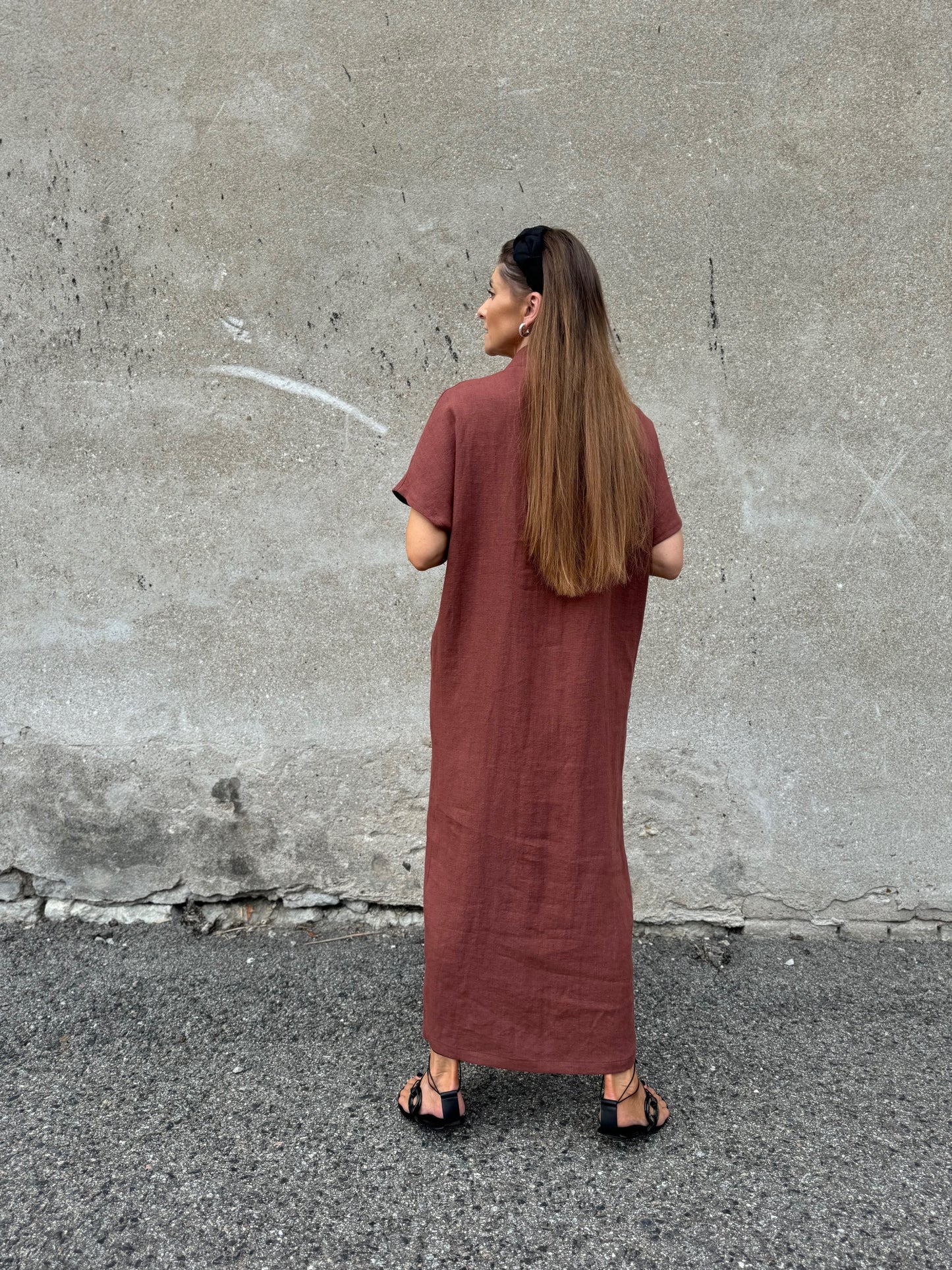 saint-tropez linen dress