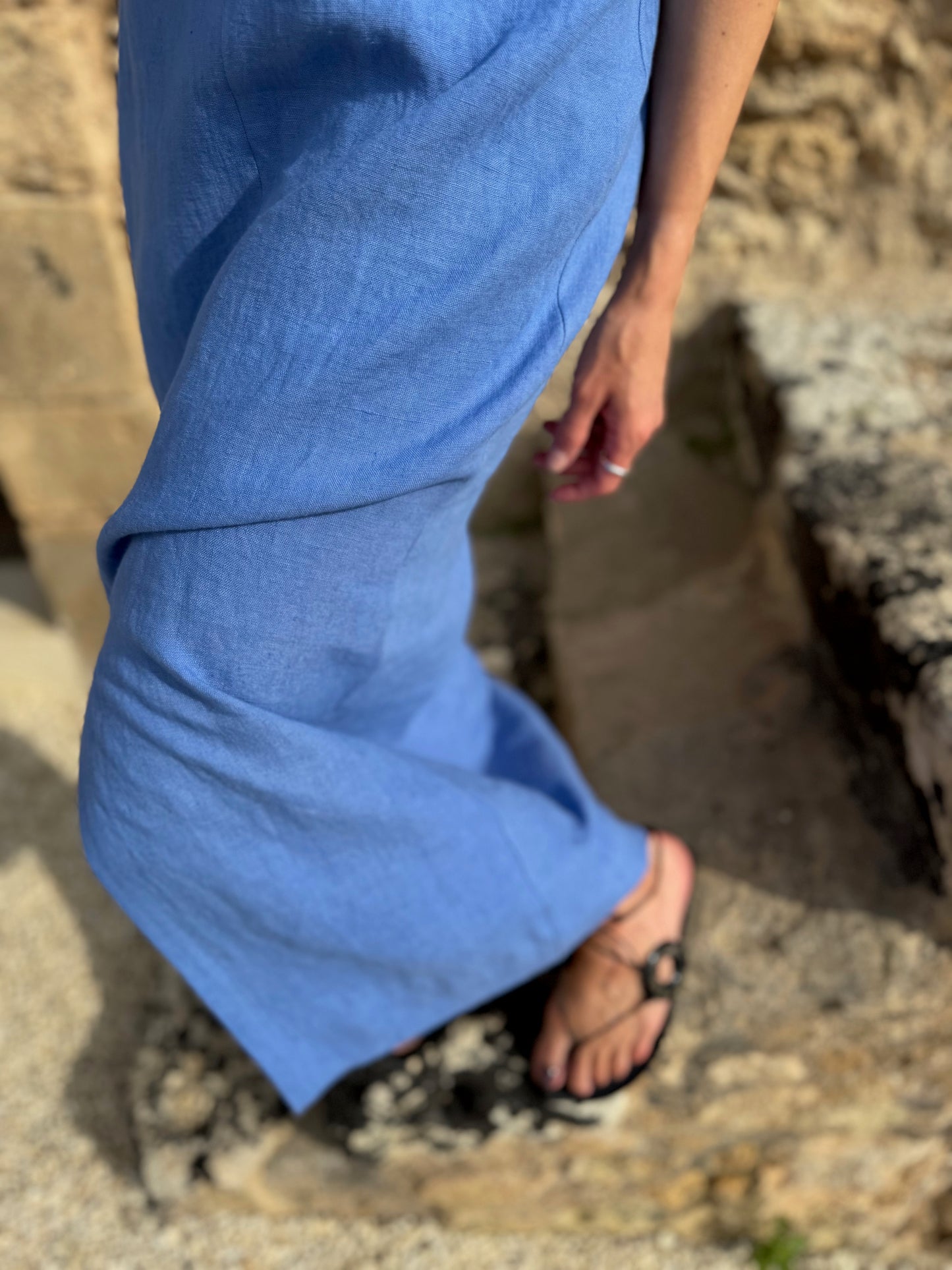 saint-tropez linen dress