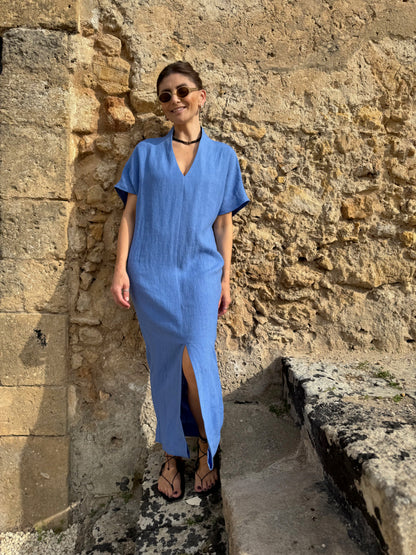 saint-tropez linen dress