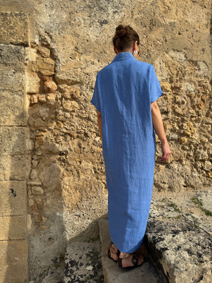 saint-tropez linen dress