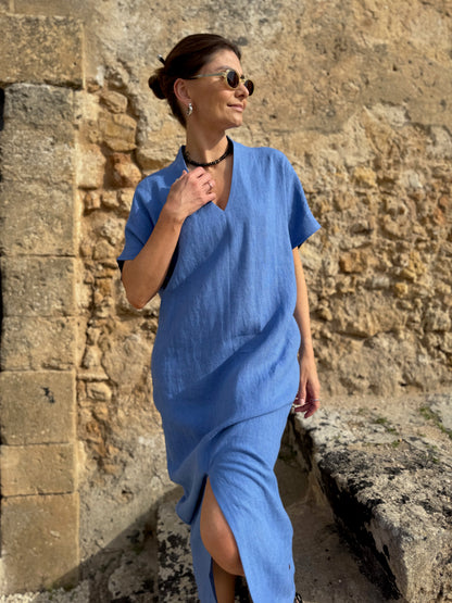 saint-tropez linen dress