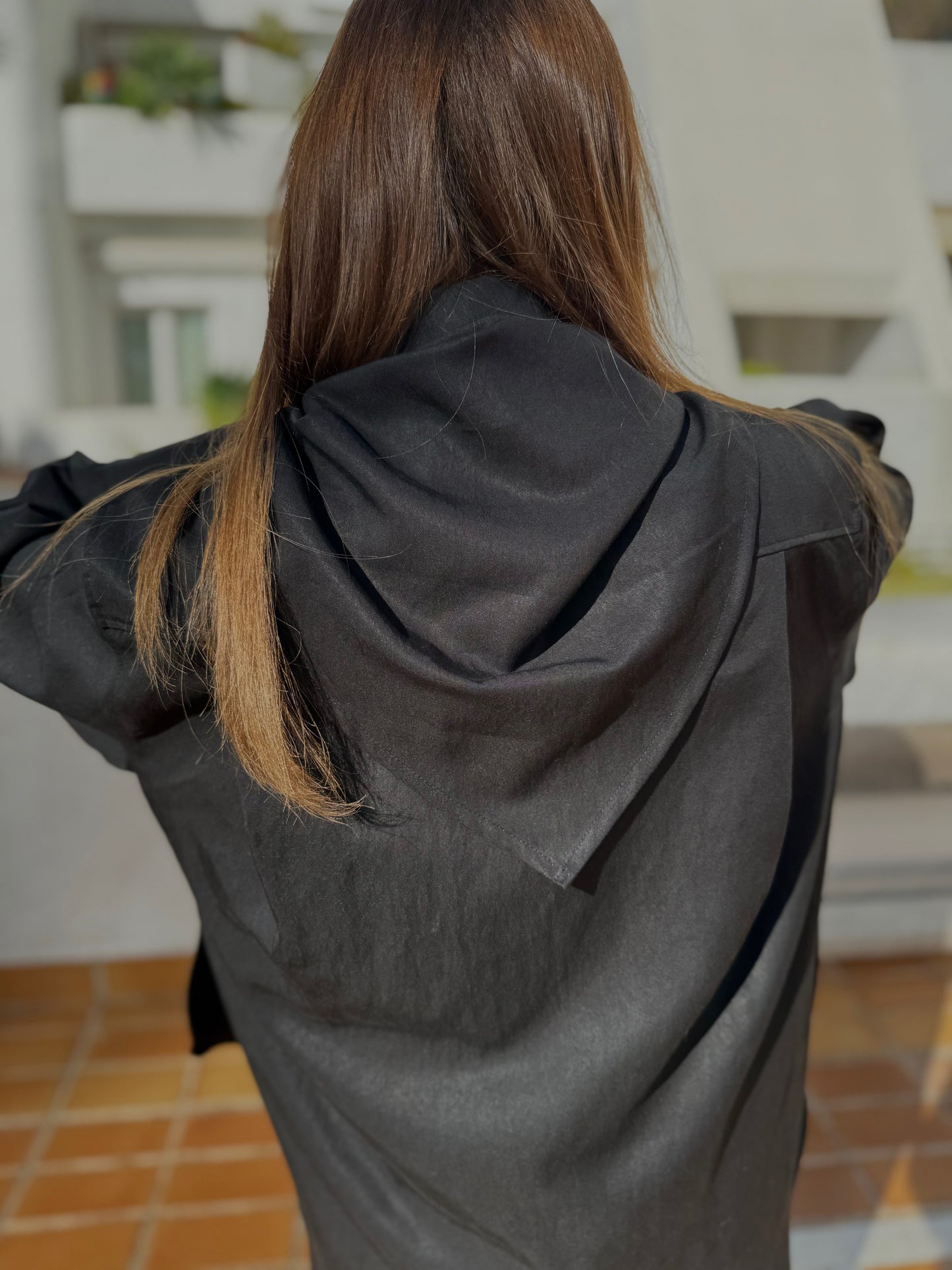 alba lyocell shirt with scarf