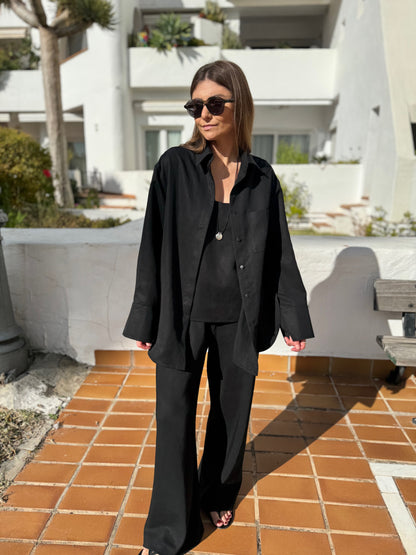 alba lyocell shirt with scarf