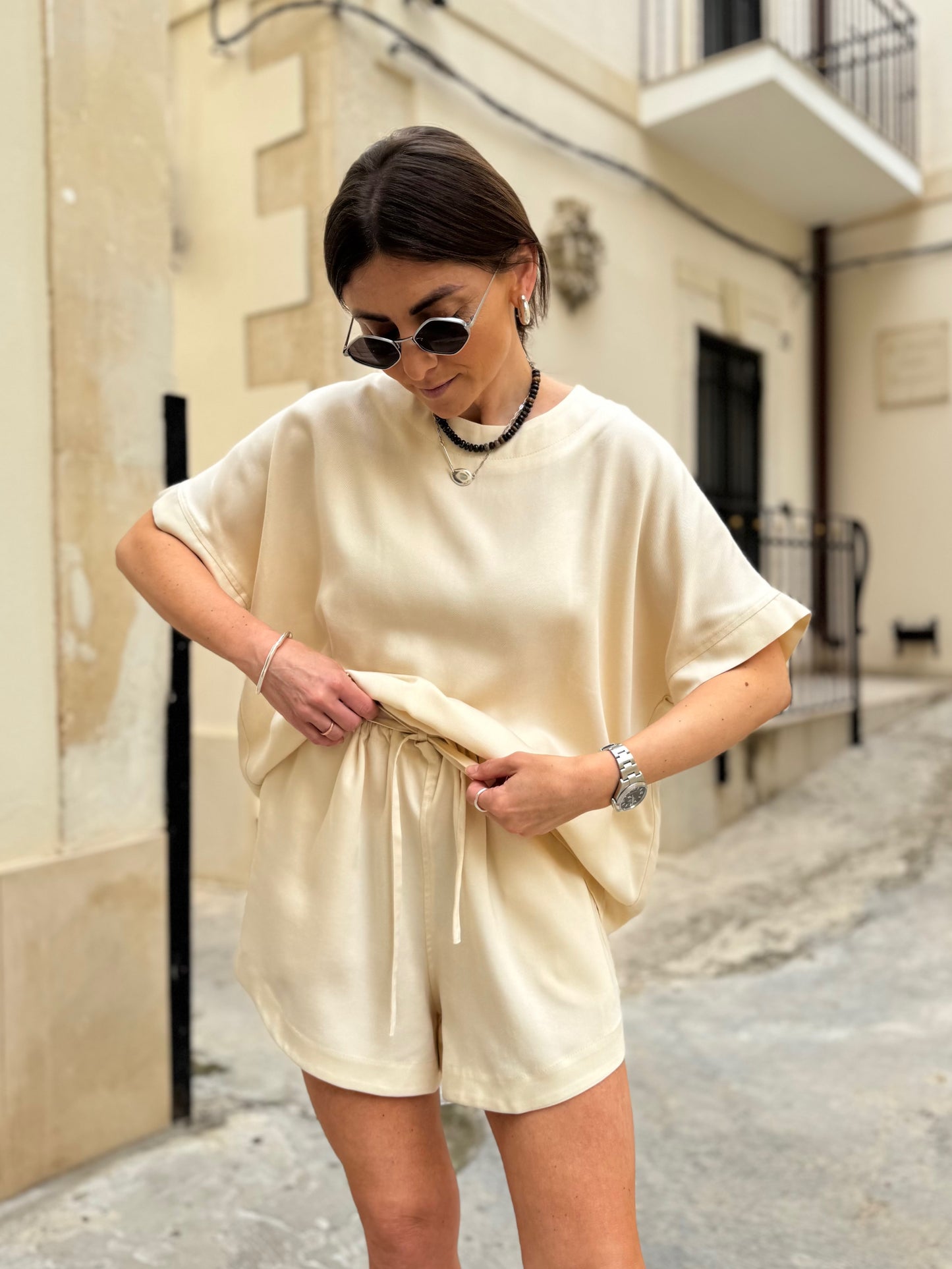 harajuku lyocell shorts