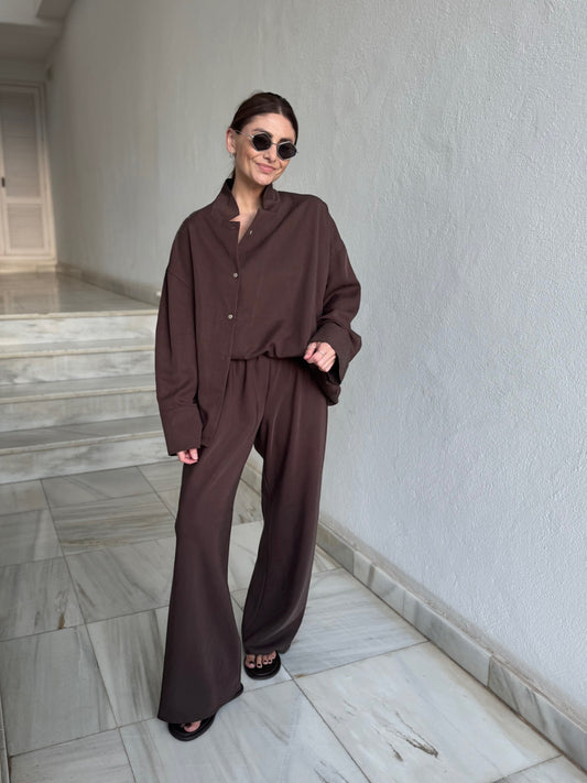 lucca lyocell bias cut trousers