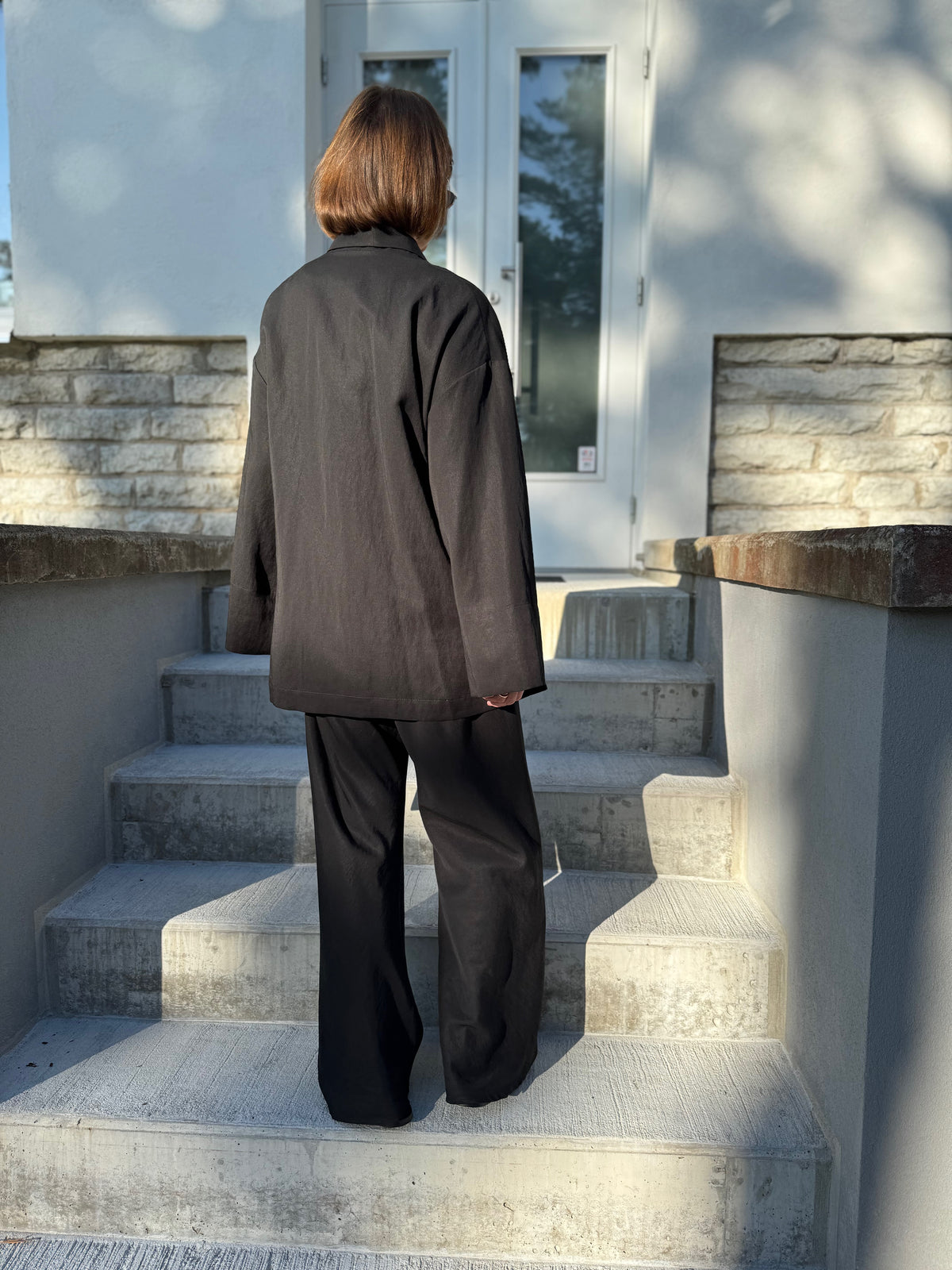 lucca lyocell bias cut trousers