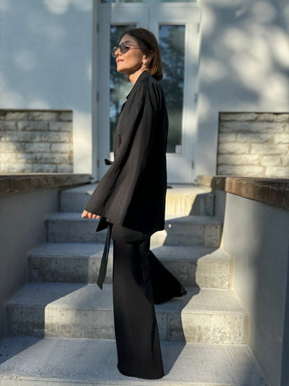 lucca lyocell bias cut trousers