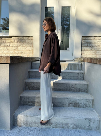 lucca lyocell bias cut trousers