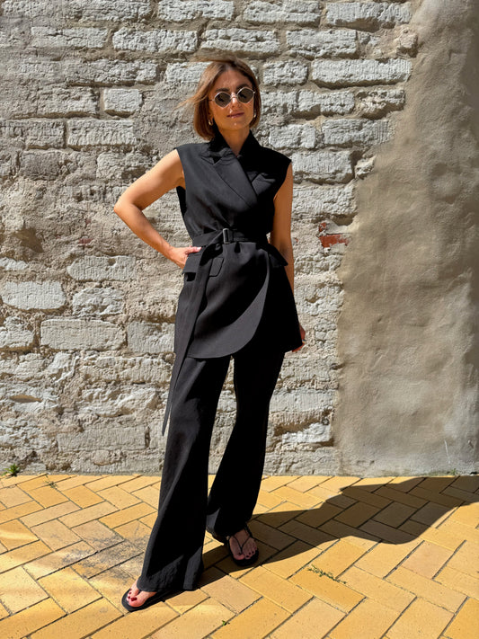milan oversized lyocell waistcoat