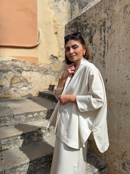 noto wide lyocell shirt