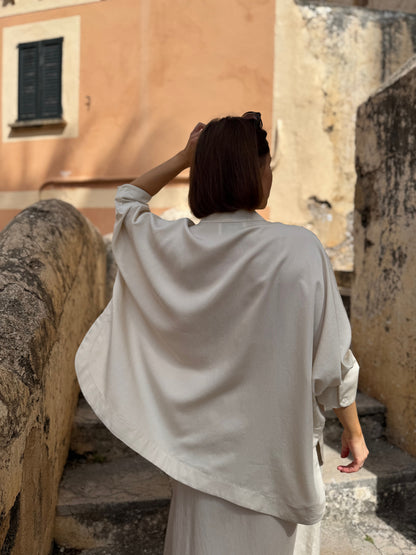 noto wide lyocell shirt