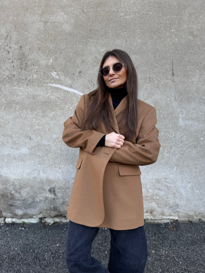 milan cashmere blend wool blazer