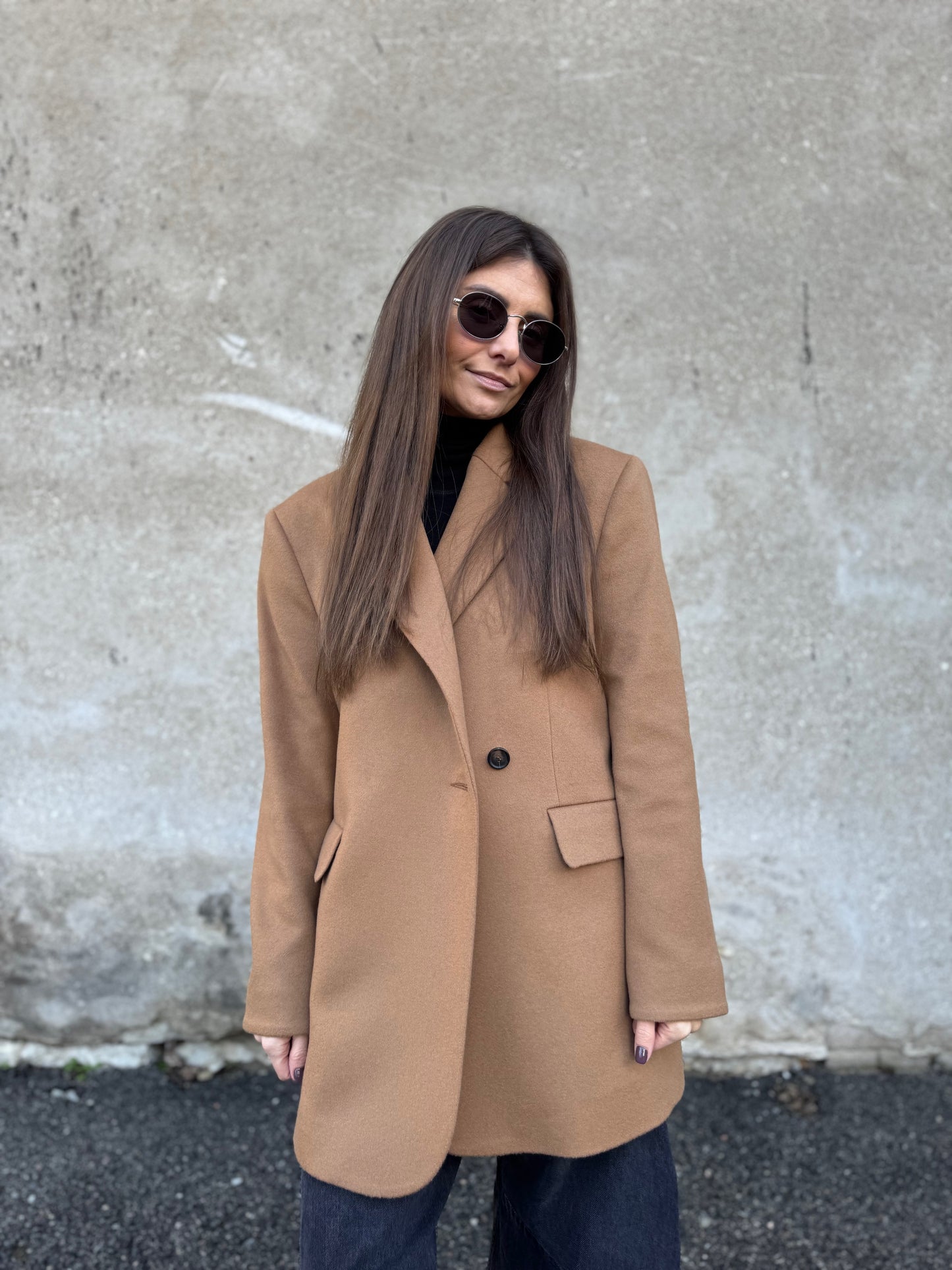 milan cashmere blend wool blazer