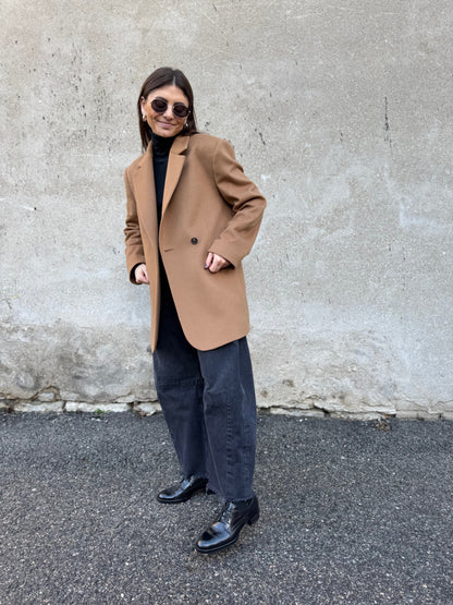 milan cashmere blend wool blazer