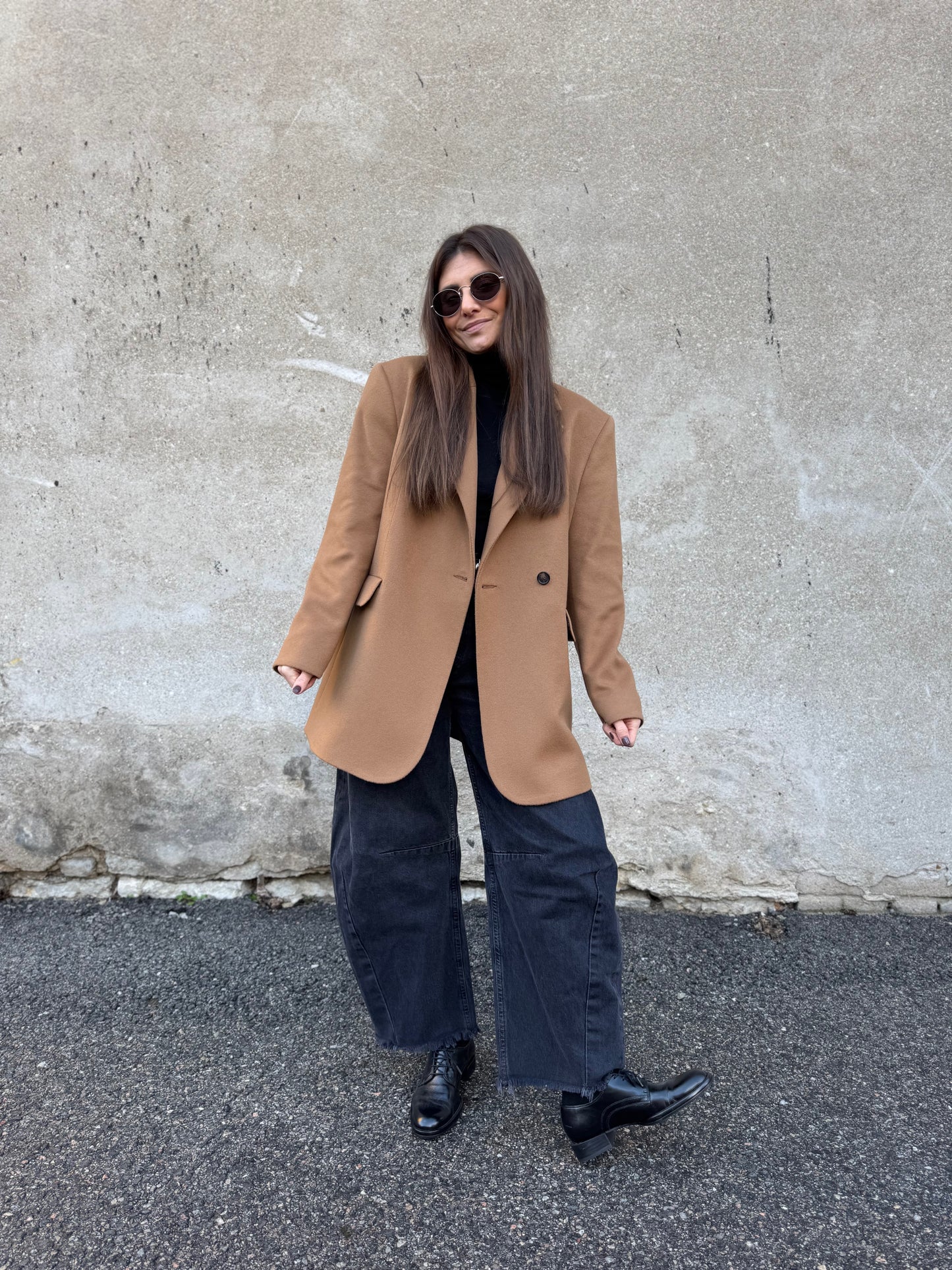 milan cashmere blend wool blazer