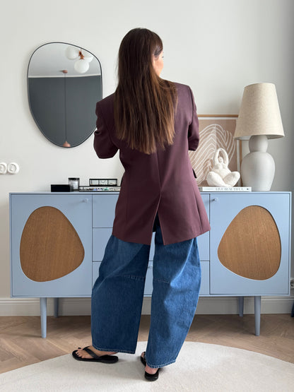 milan oversized fine wool blazer