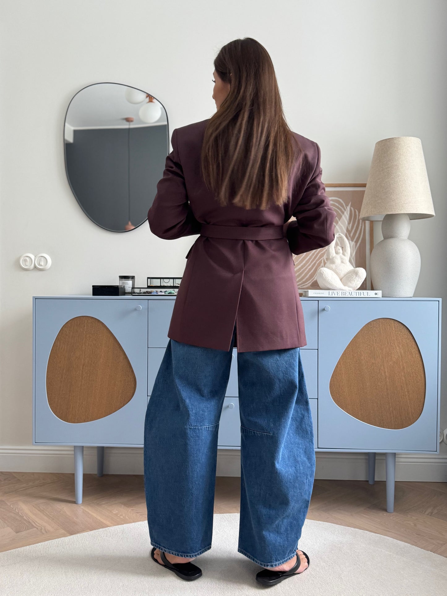 milan oversized fine wool blazer