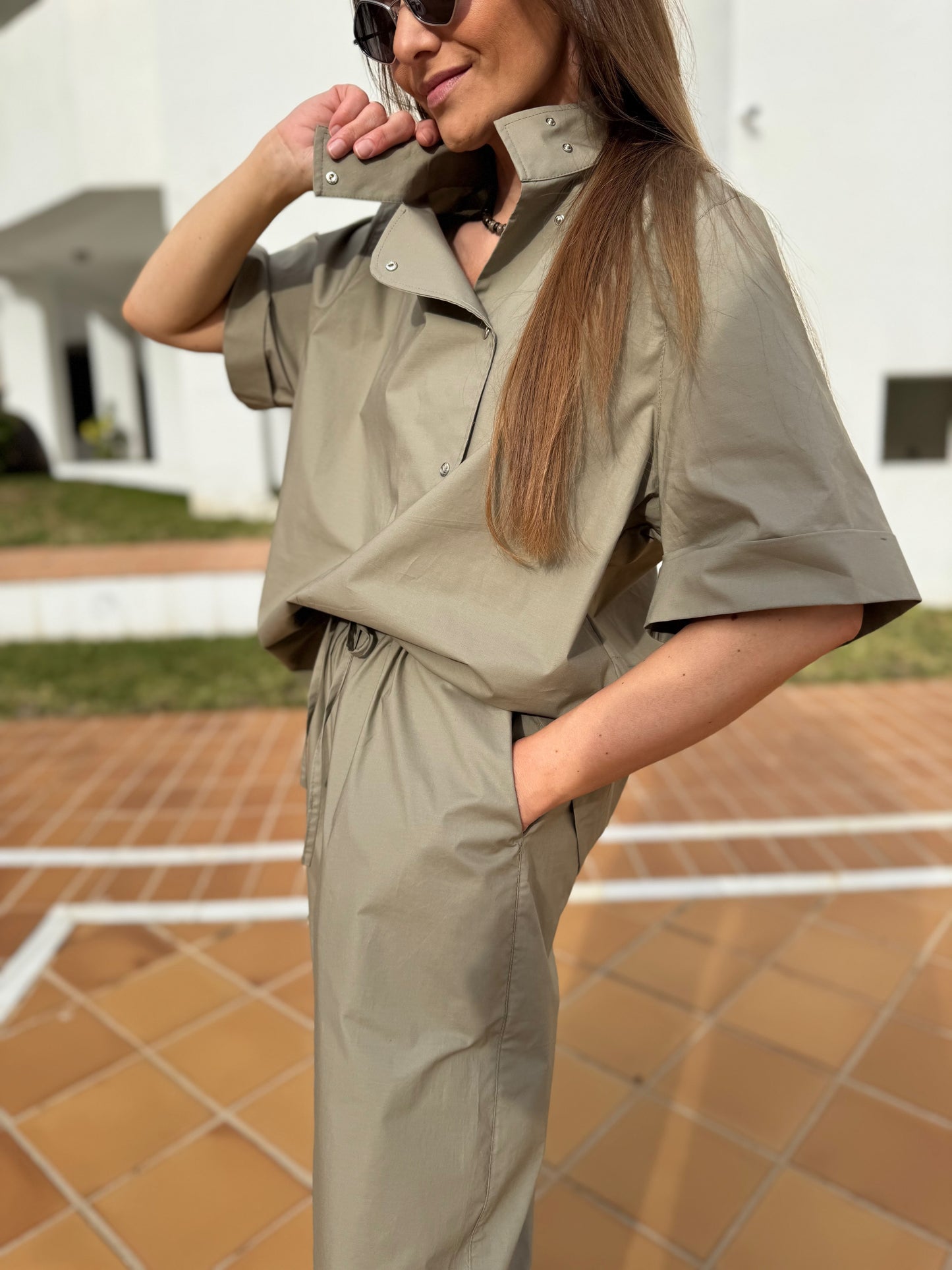 mumbai poplin trousers