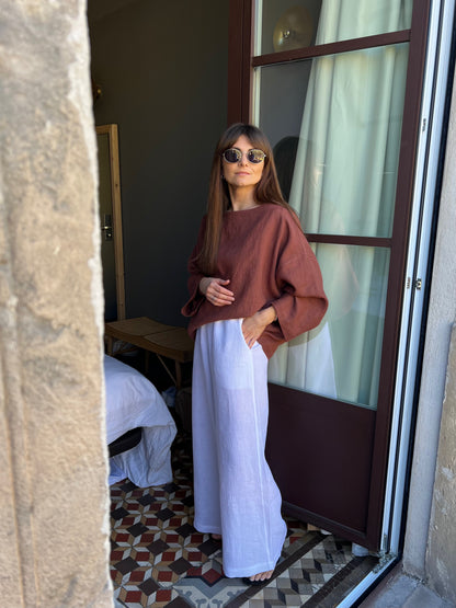 paros linen trousers
