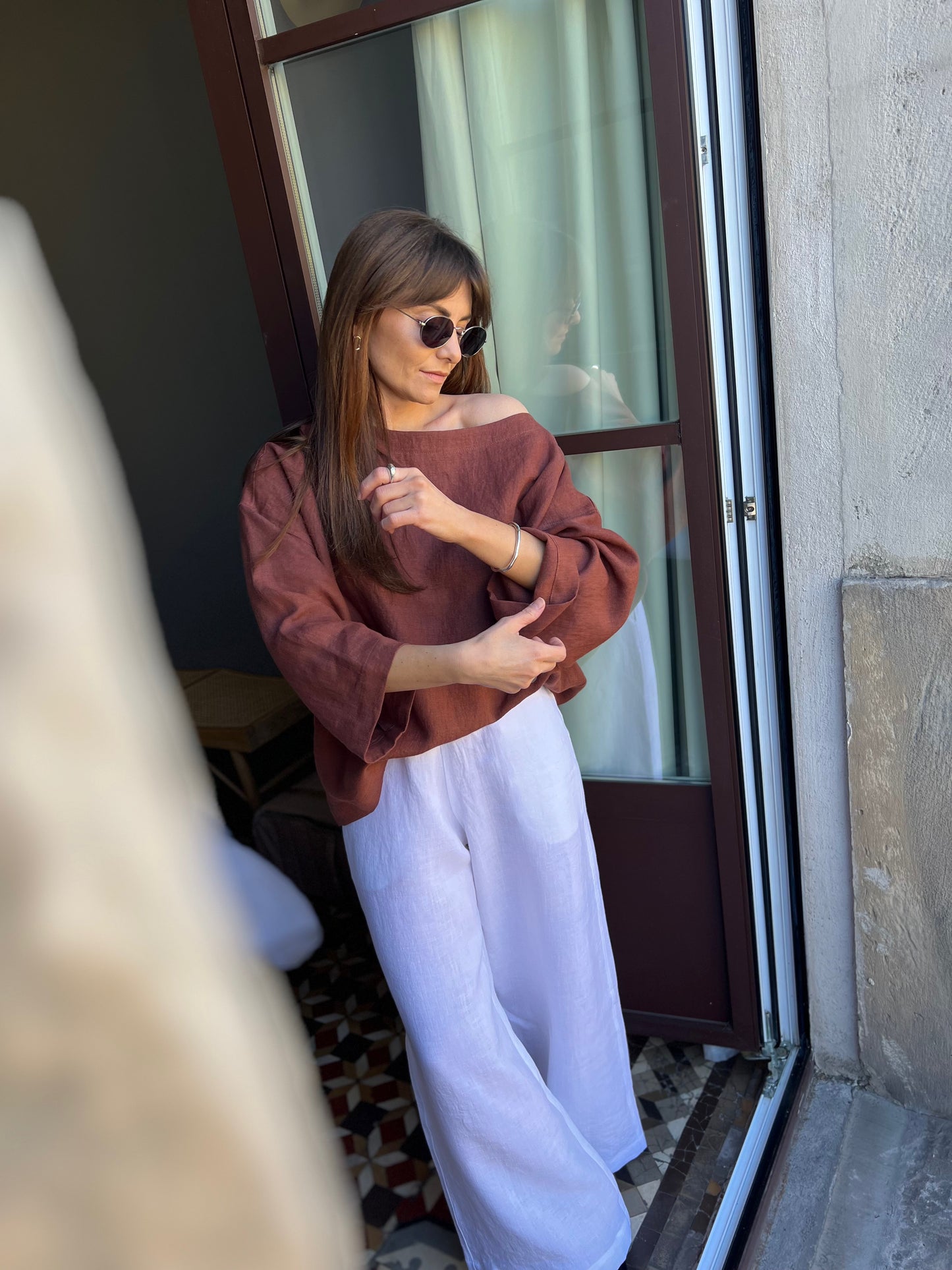 paros linen trousers