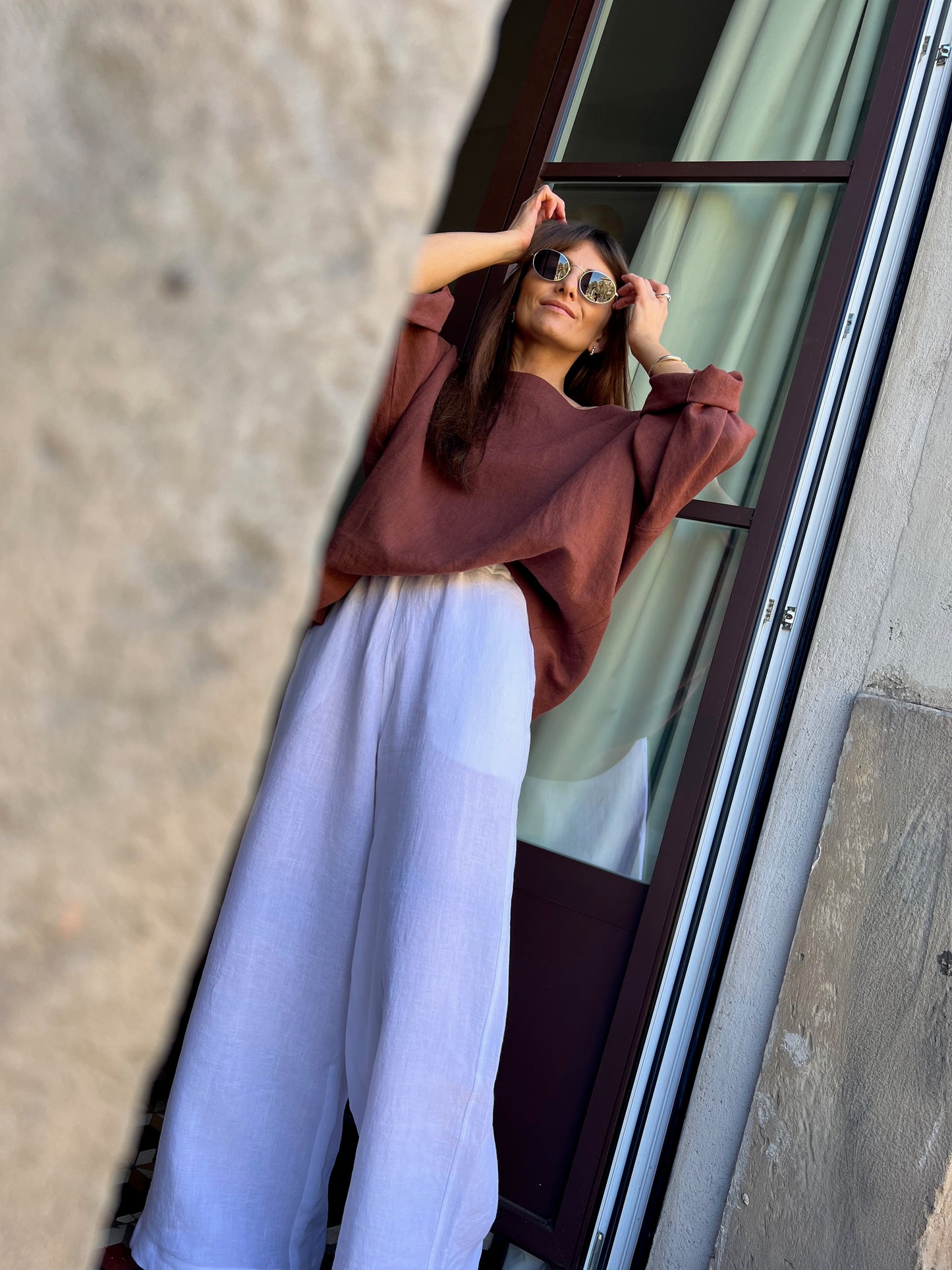 paros linen trousers