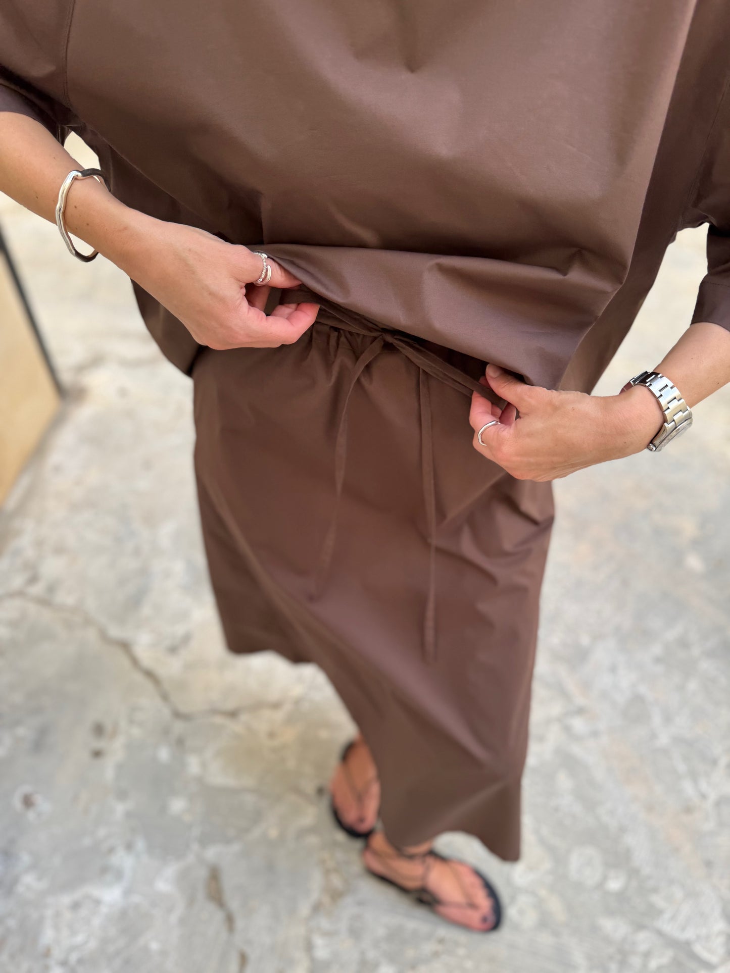 comporta poplin skirt