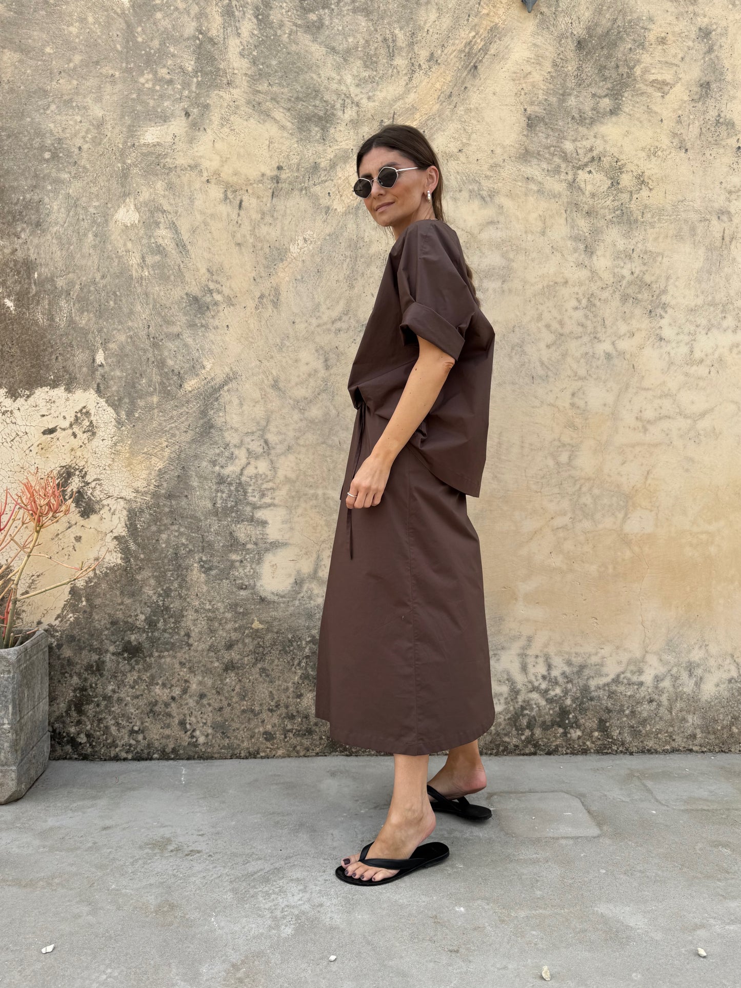 comporta poplin skirt