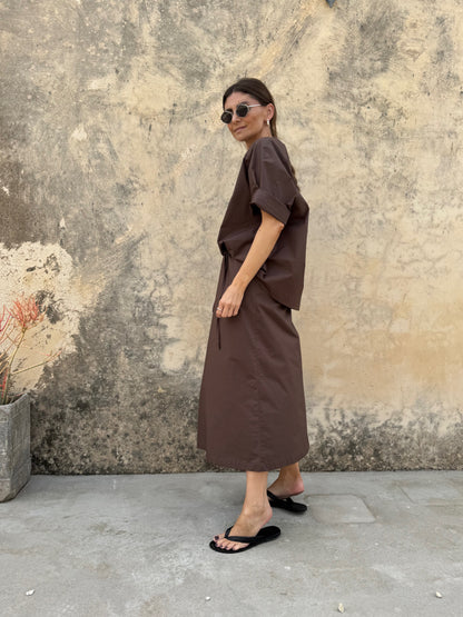 comporta poplin skirt