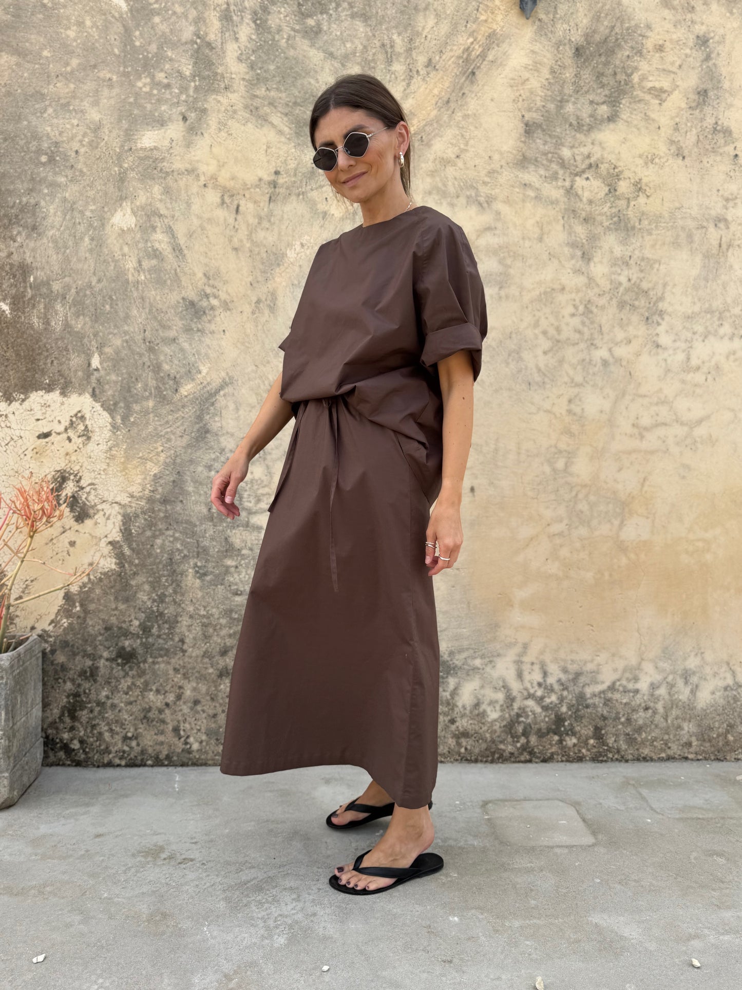 comporta poplin skirt