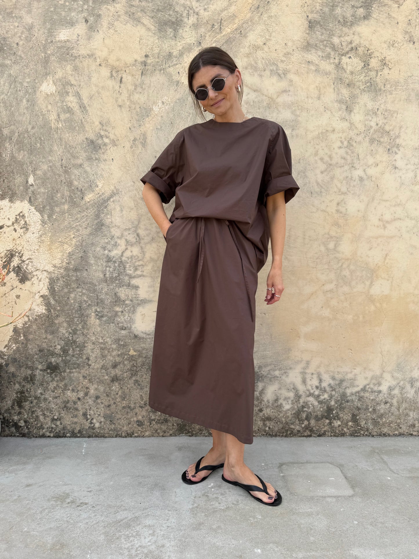 comporta poplin skirt