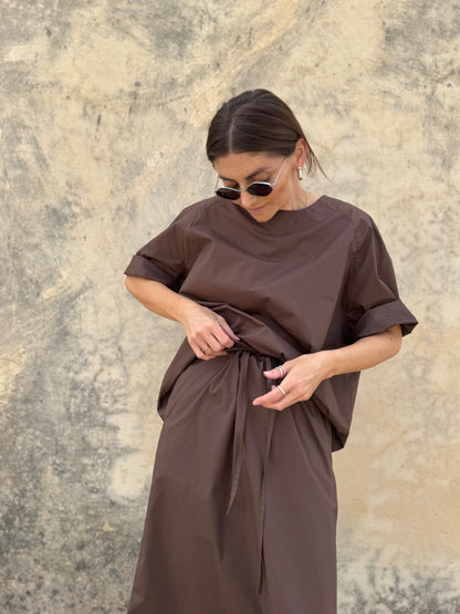 comporta poplin skirt