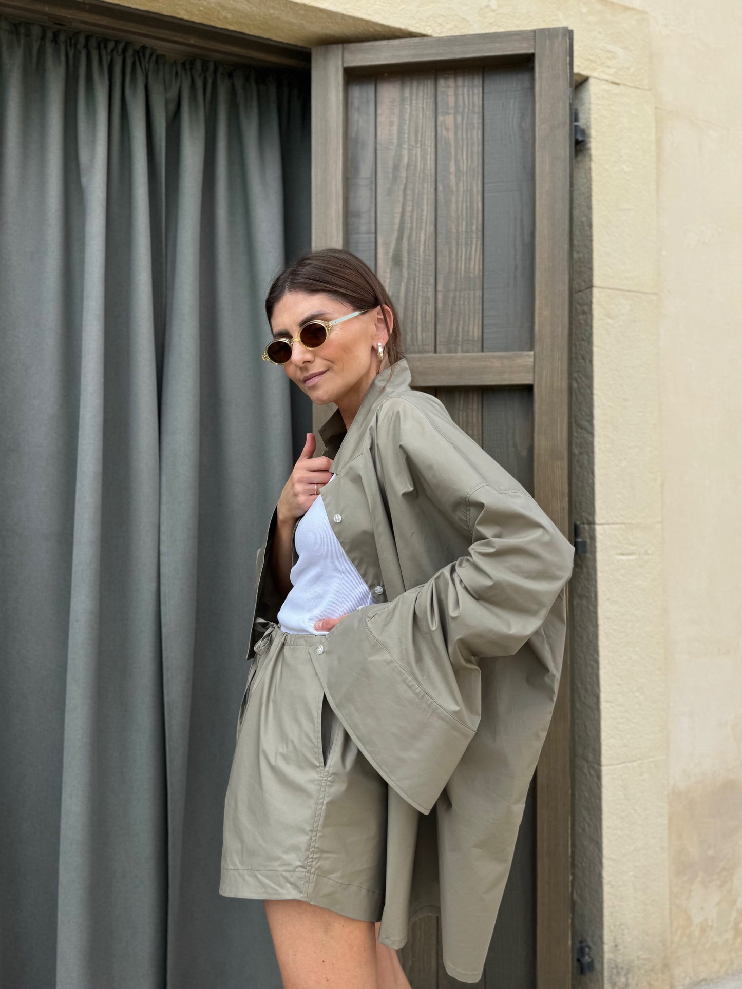 harajuku poplin shorts