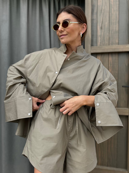 harajuku poplin shorts