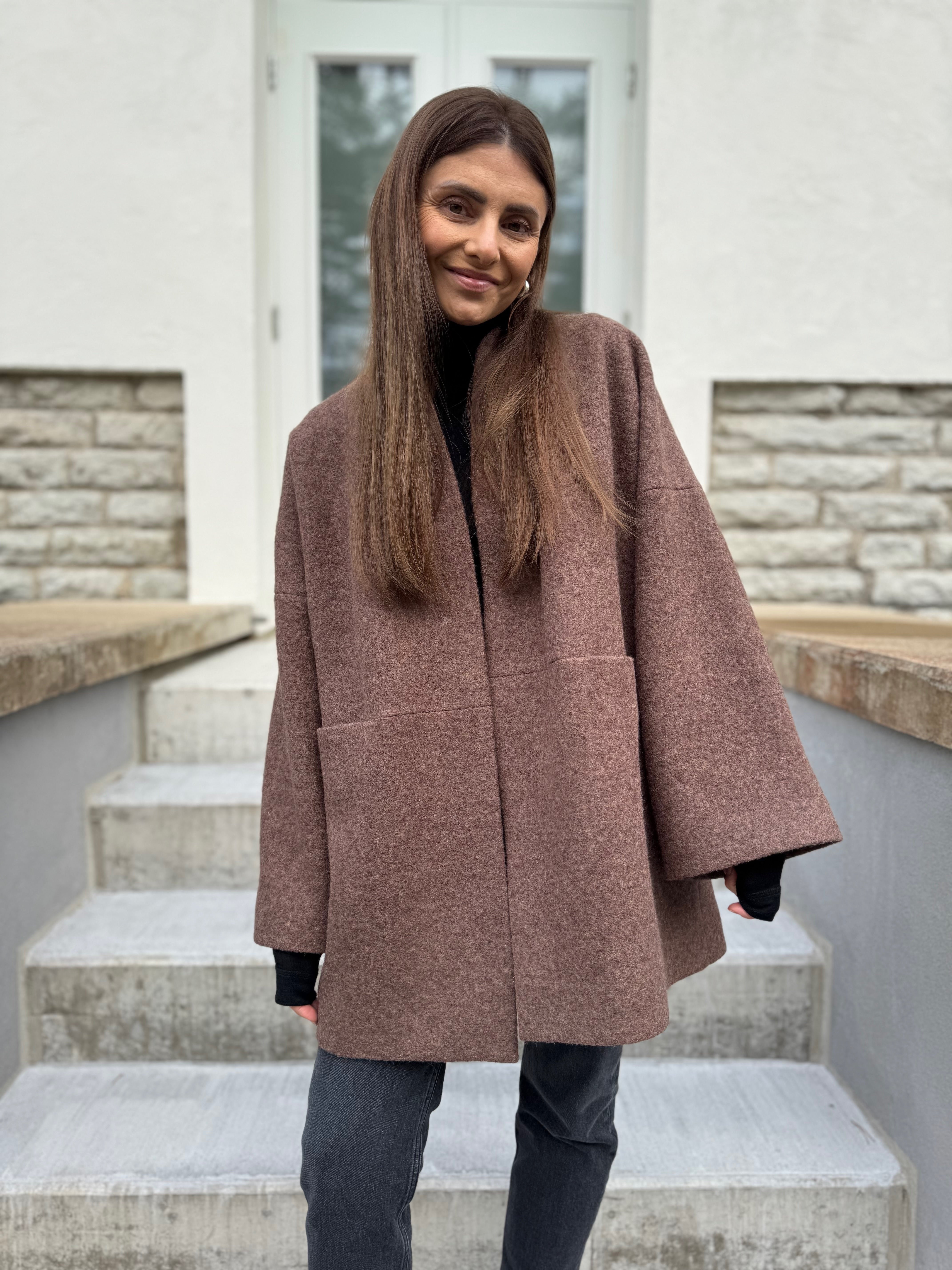 sapporo wool boucle jacket – ateljee gwubi