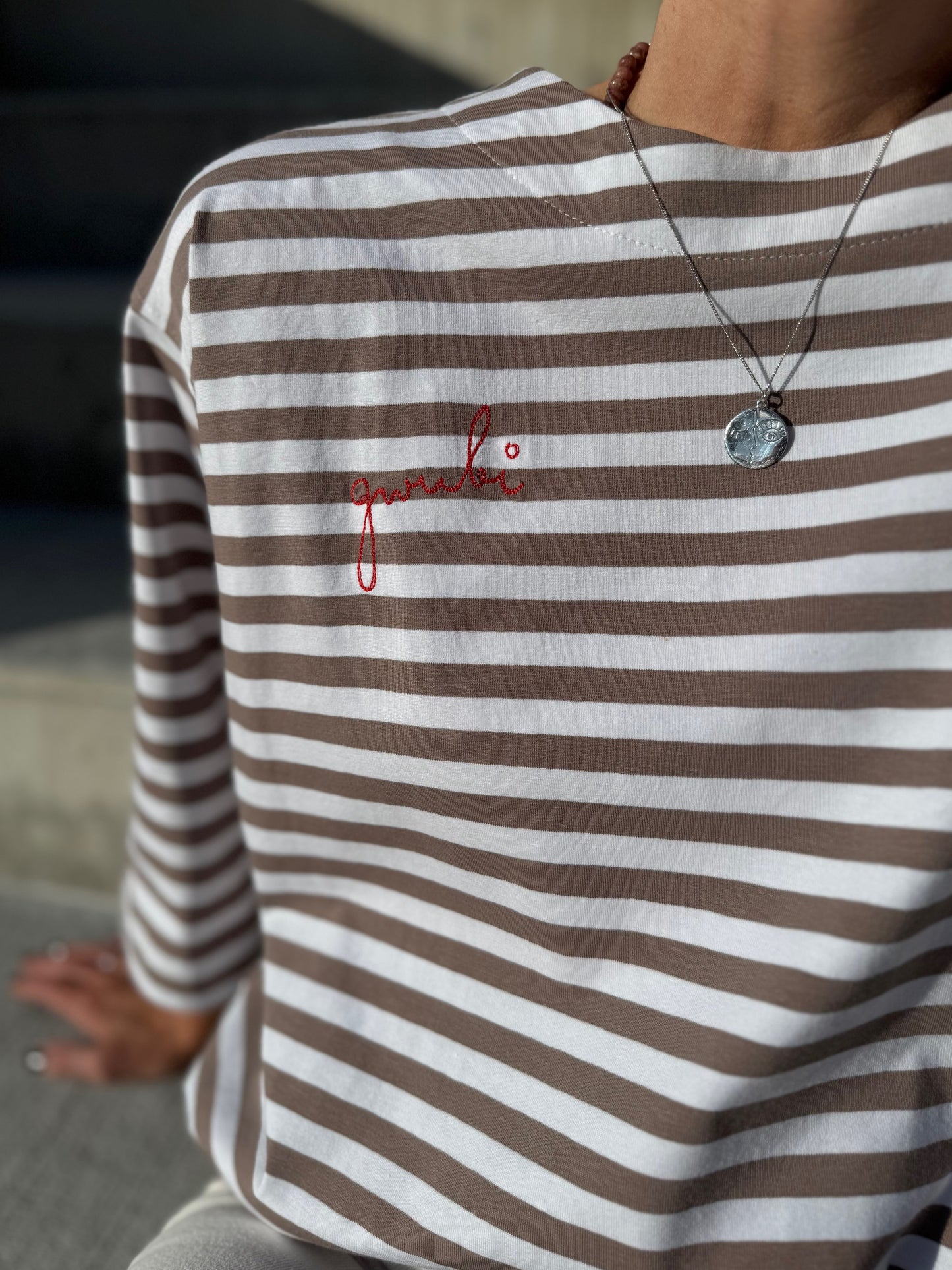 stockholm striped jersey t-shirt