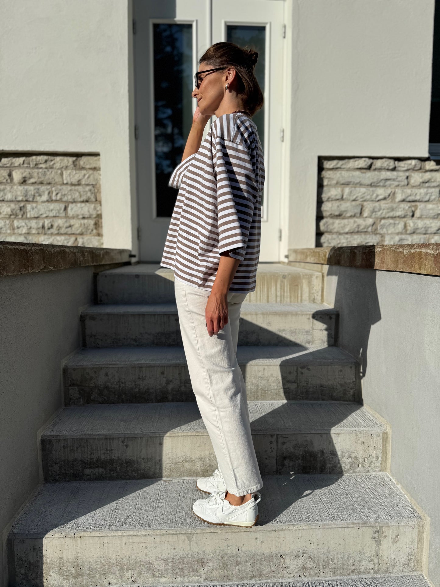 stockholm striped jersey t-shirt