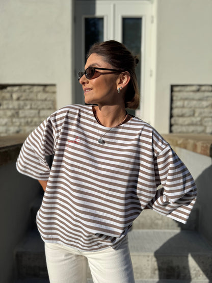 stockholm striped jersey t-shirt