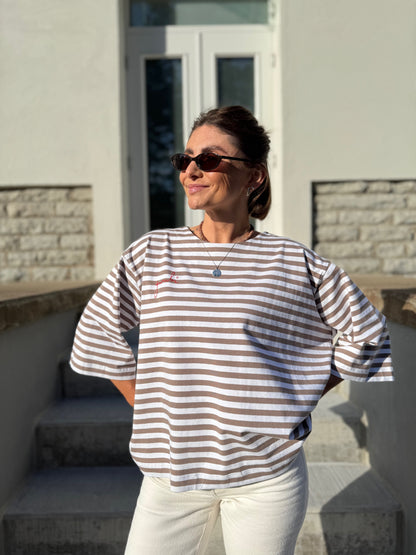 stockholm striped jersey t-shirt